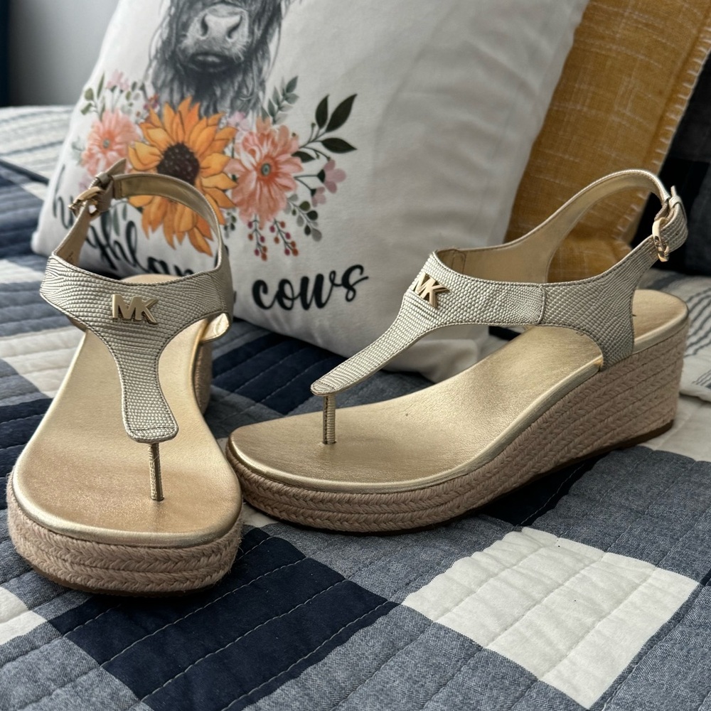 Michael Kors Gold sandals